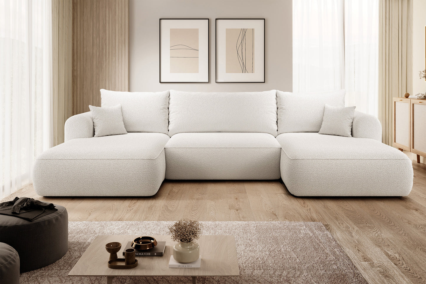 Dīvāns Ovors U 380/95/167 cm Abriamo 4 - N1 Home