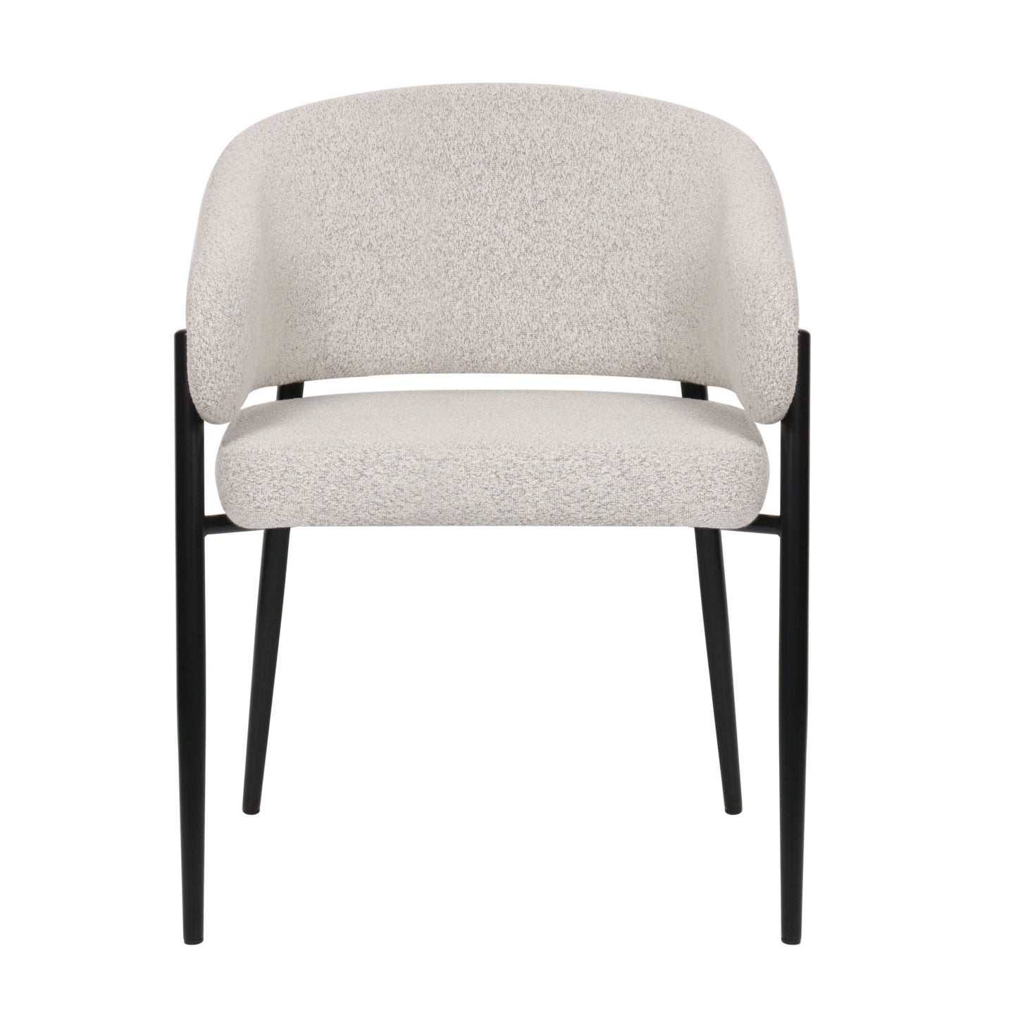 Krēsls Resil 82/57/58 cm pelēks-bēšs bukle - N1 Home