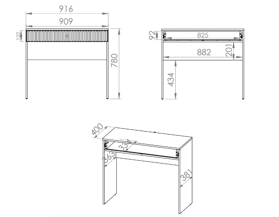 Konsole Galeto 78/92/40 cm bēšs - N1 Home