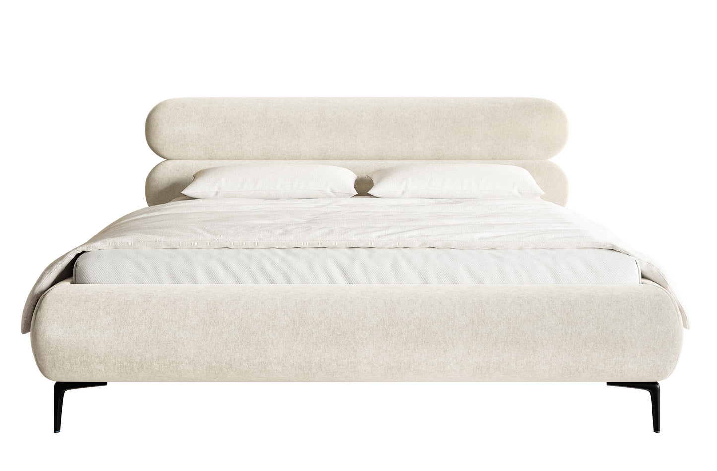 Gulta  Loure 140/160/180x200 cm Amon 18/melns kājas - N1 Home