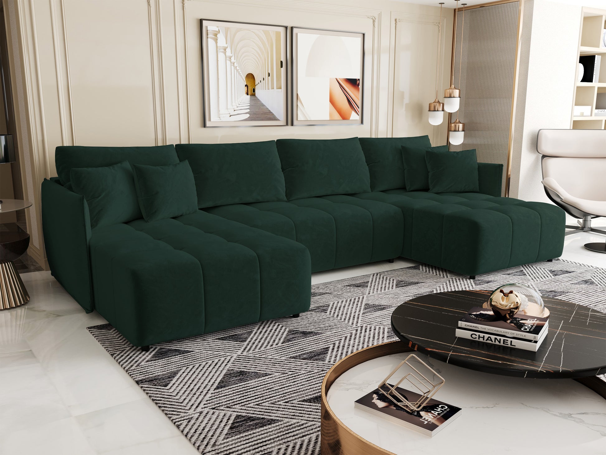 Dīvāns Belviu 349/85/175 cm Monolith 37 - N1 Home