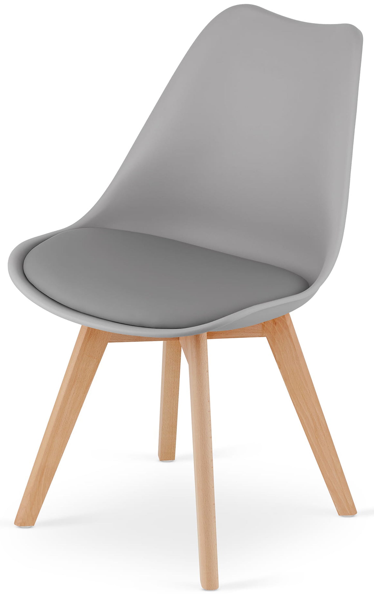 CINES Pelēks plastmasas krēsls - N1 Home