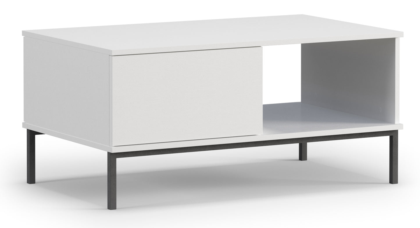 Kafijas galds Polka 47/100/60 cm balts