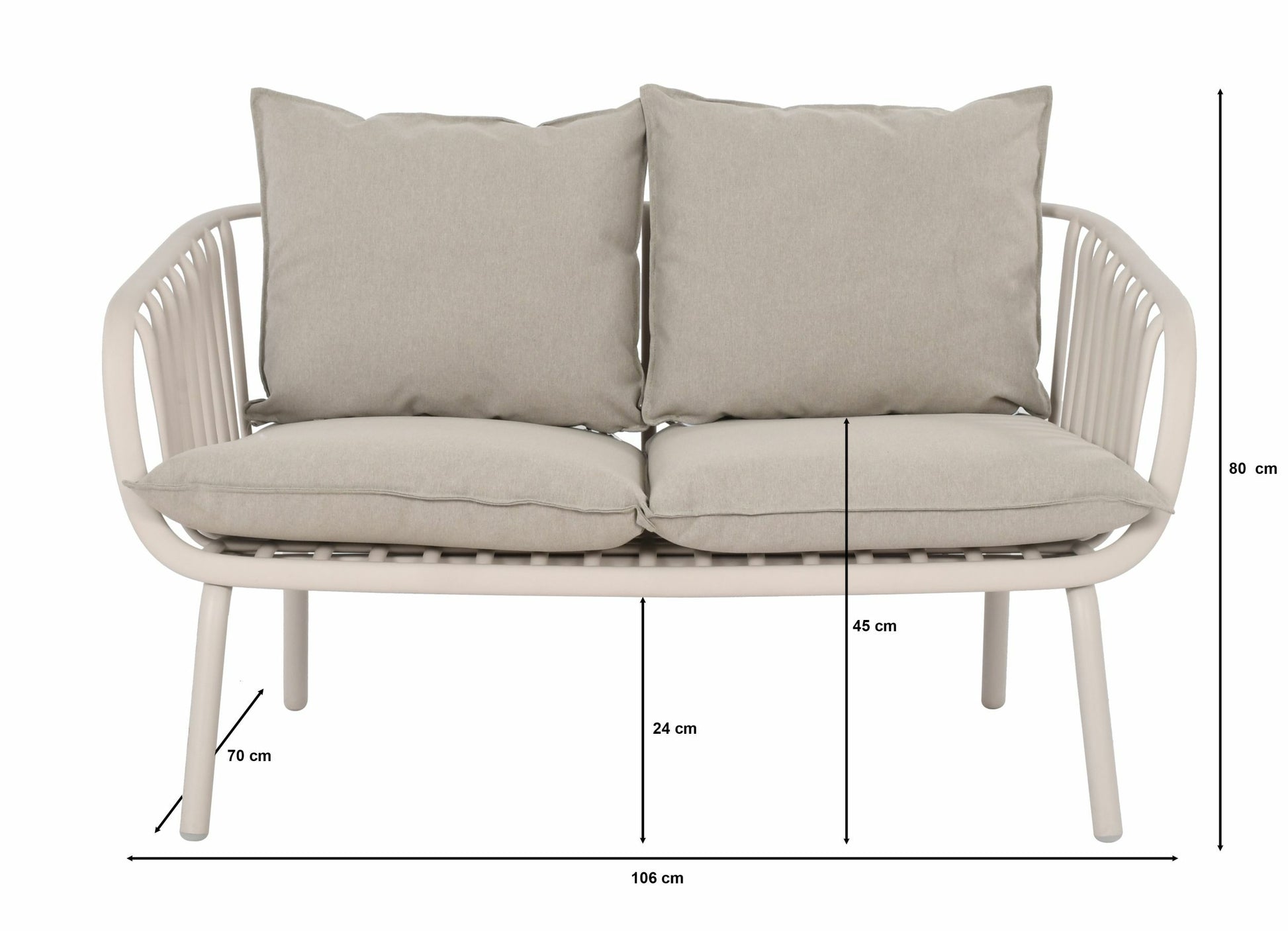 Dārza mēbeļu komplekts Bari olīves - N1 Home