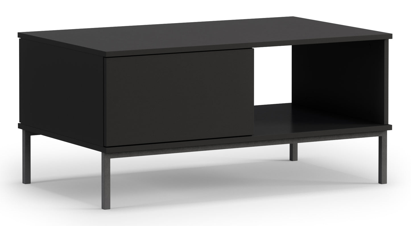 Kafijas galds Polka 47/100/60 cm melns