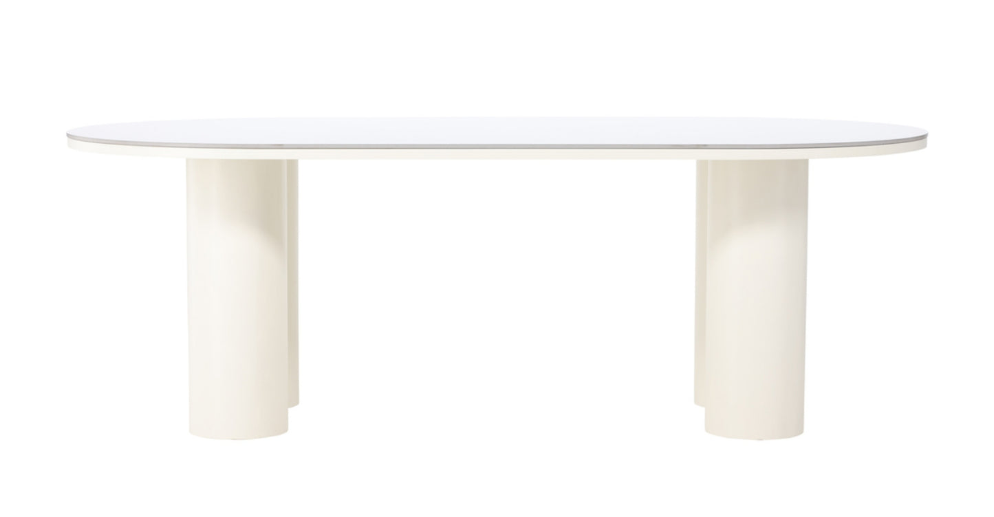 Galds Adula 74/220/110 cm balts - N1 Home