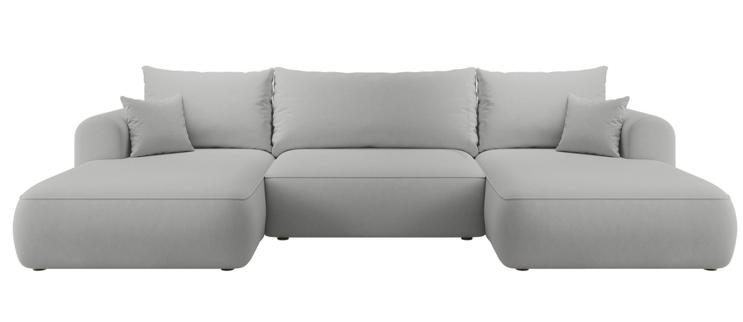 Dīvāns Ovors U 380/95/167 cm Castel 80 - N1 Home