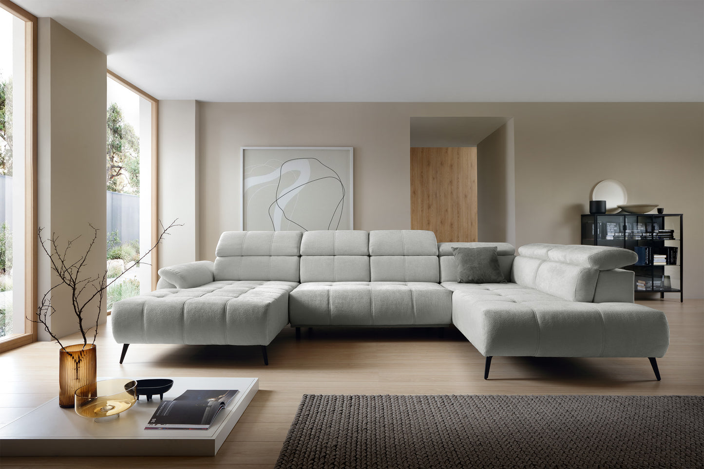 Dīvāns Matio U 98/375/208 cm Aphrodite 19