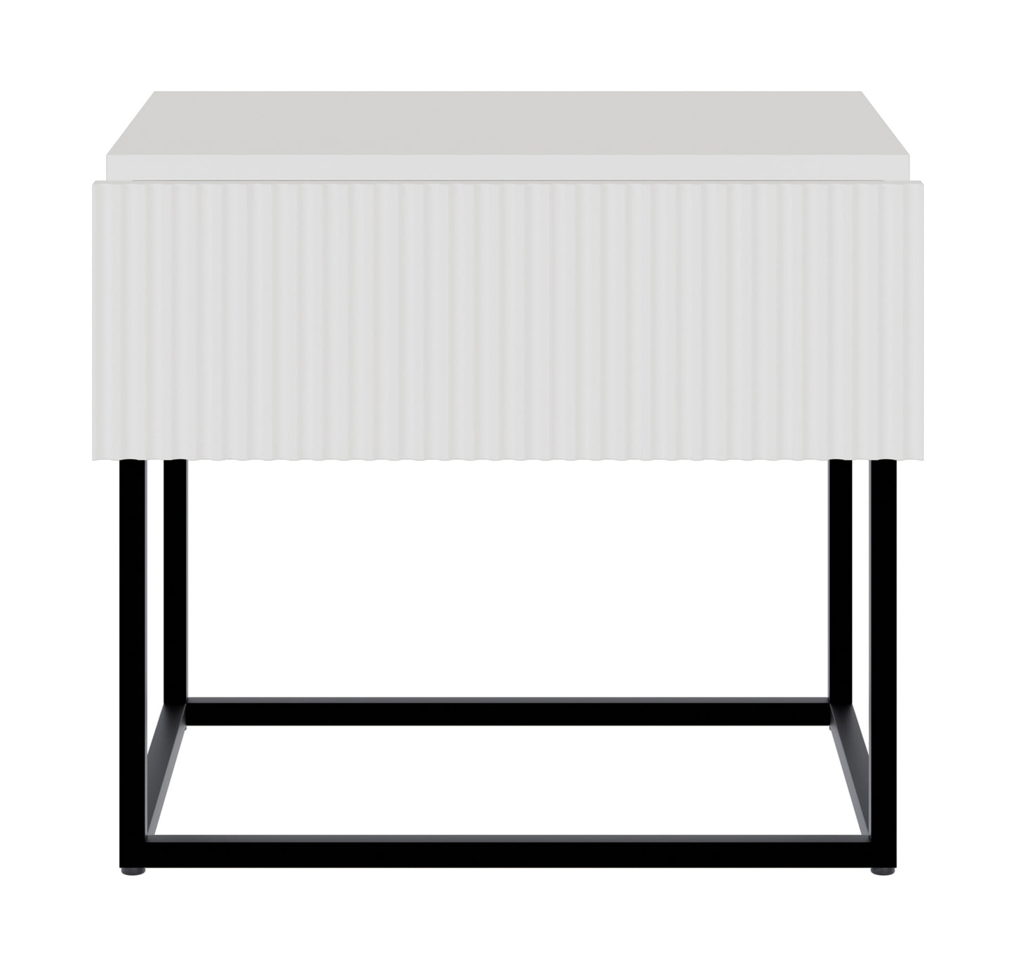 Naktsskapis Velda 50/44/35 cm balts/melns