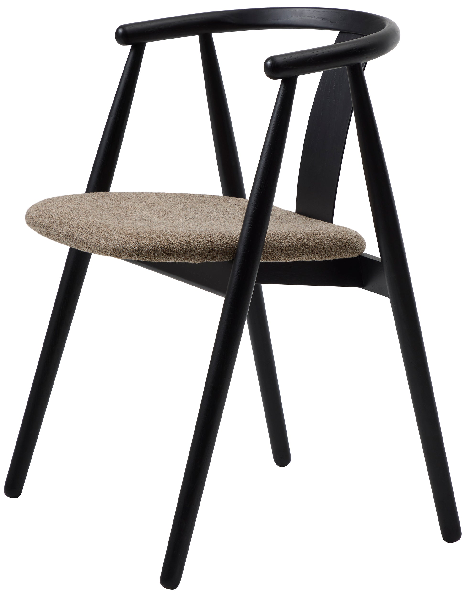 Krēsls Dabise 76/59/52 cm melns/brūns - N1 Home