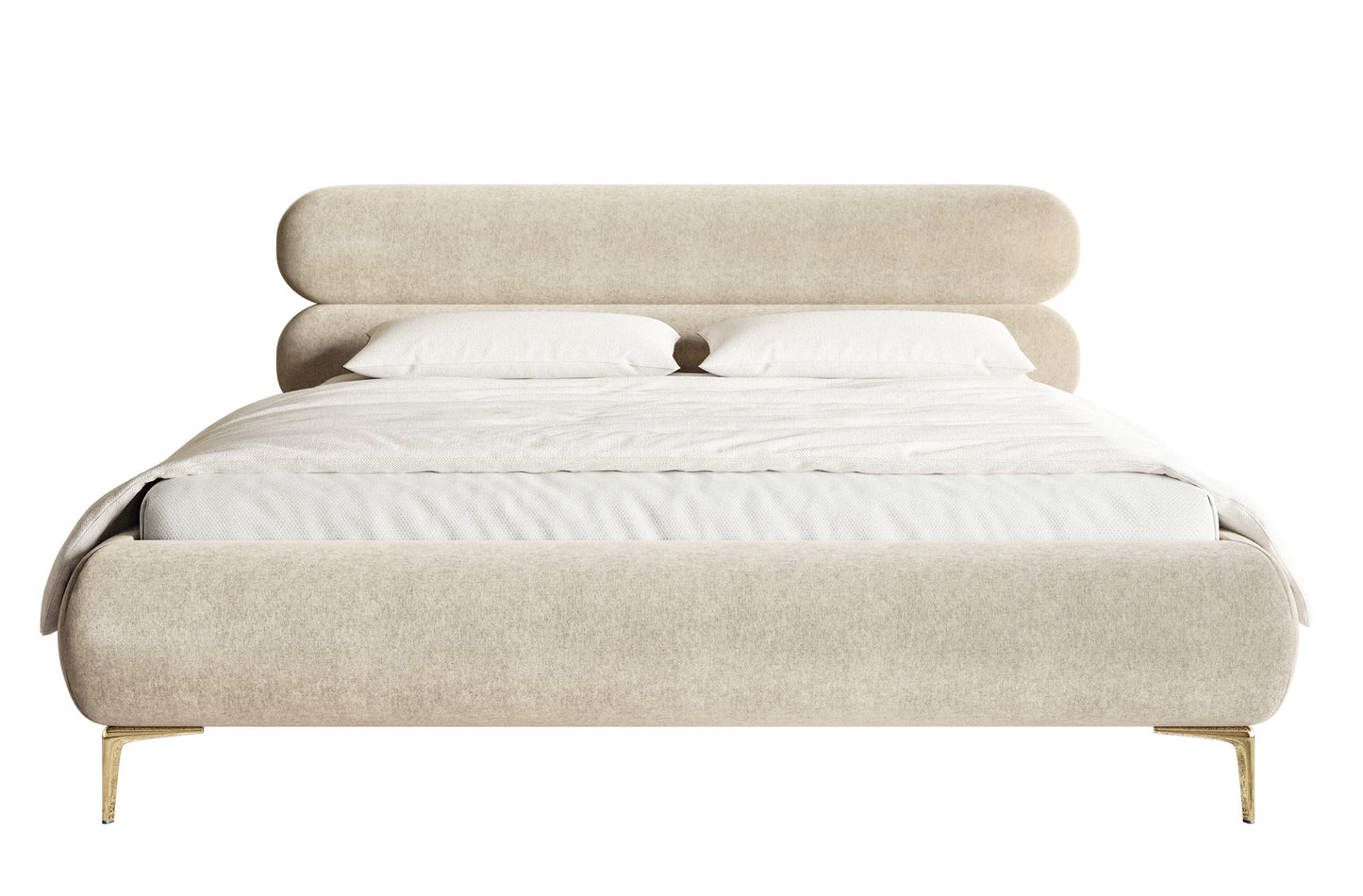 Gulta ar glabātuvi Loure 140/160/180x200 cm Amon 17/zelts kājas - N1 Home