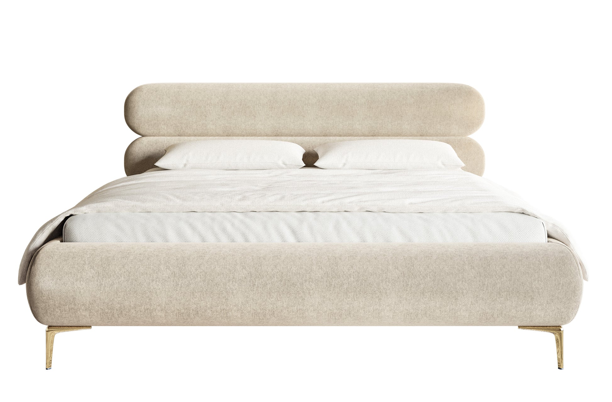 Gulta ar glabātuvi Loure 140/160/180x200 cm Amon 17/zelts kājas - N1 Home