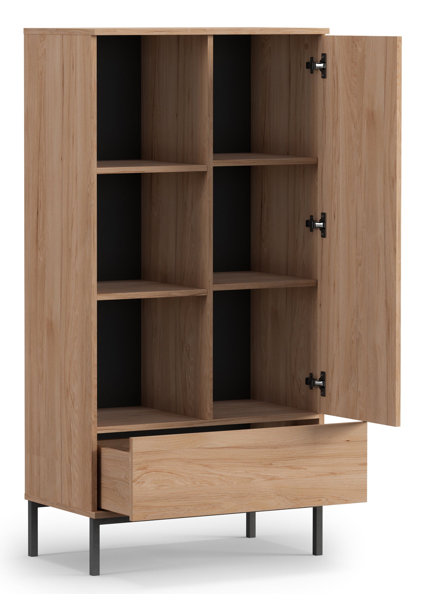 Skapis Polka 140/70/41 cm hikorijs