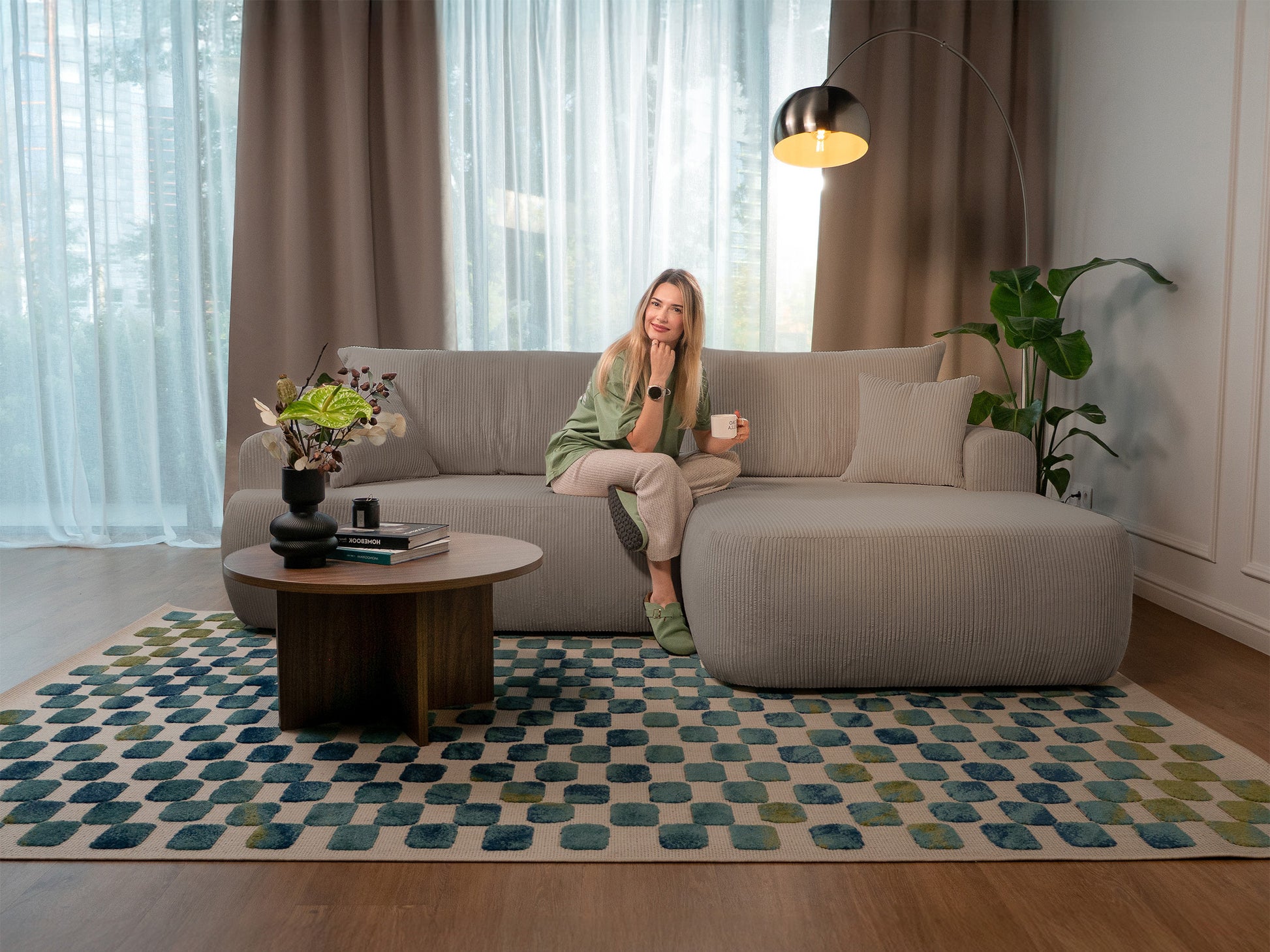 Dīvāns Ovors 93/260/165 cm Lincoln D 09 - N1 Home