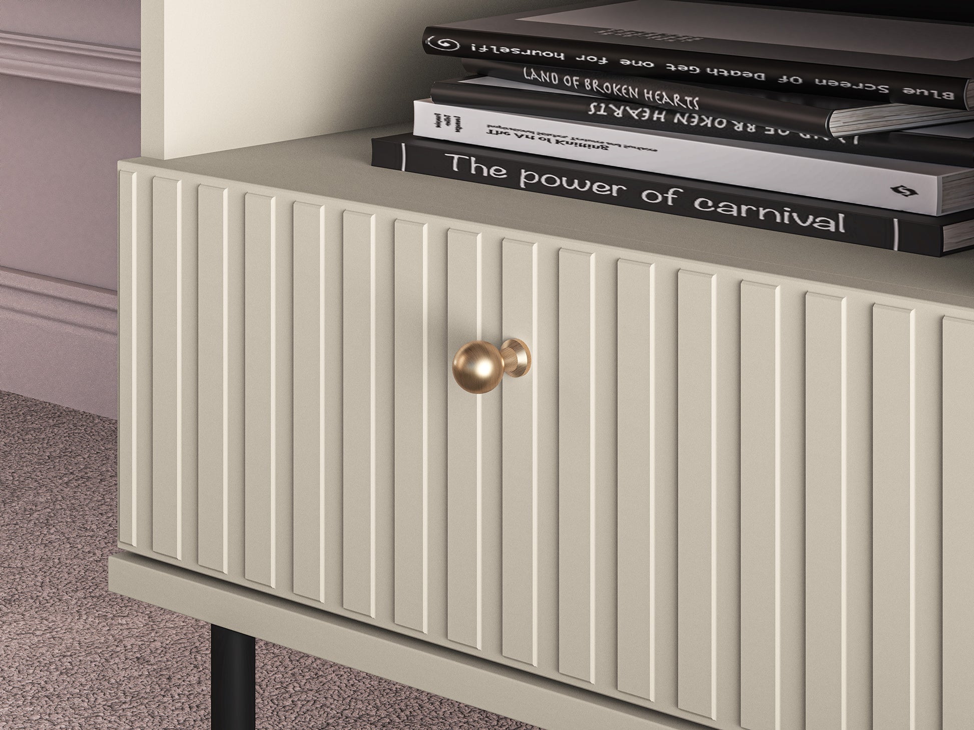 Naktsskapītis Galeto 53/50/34 bēšs - N1 Home