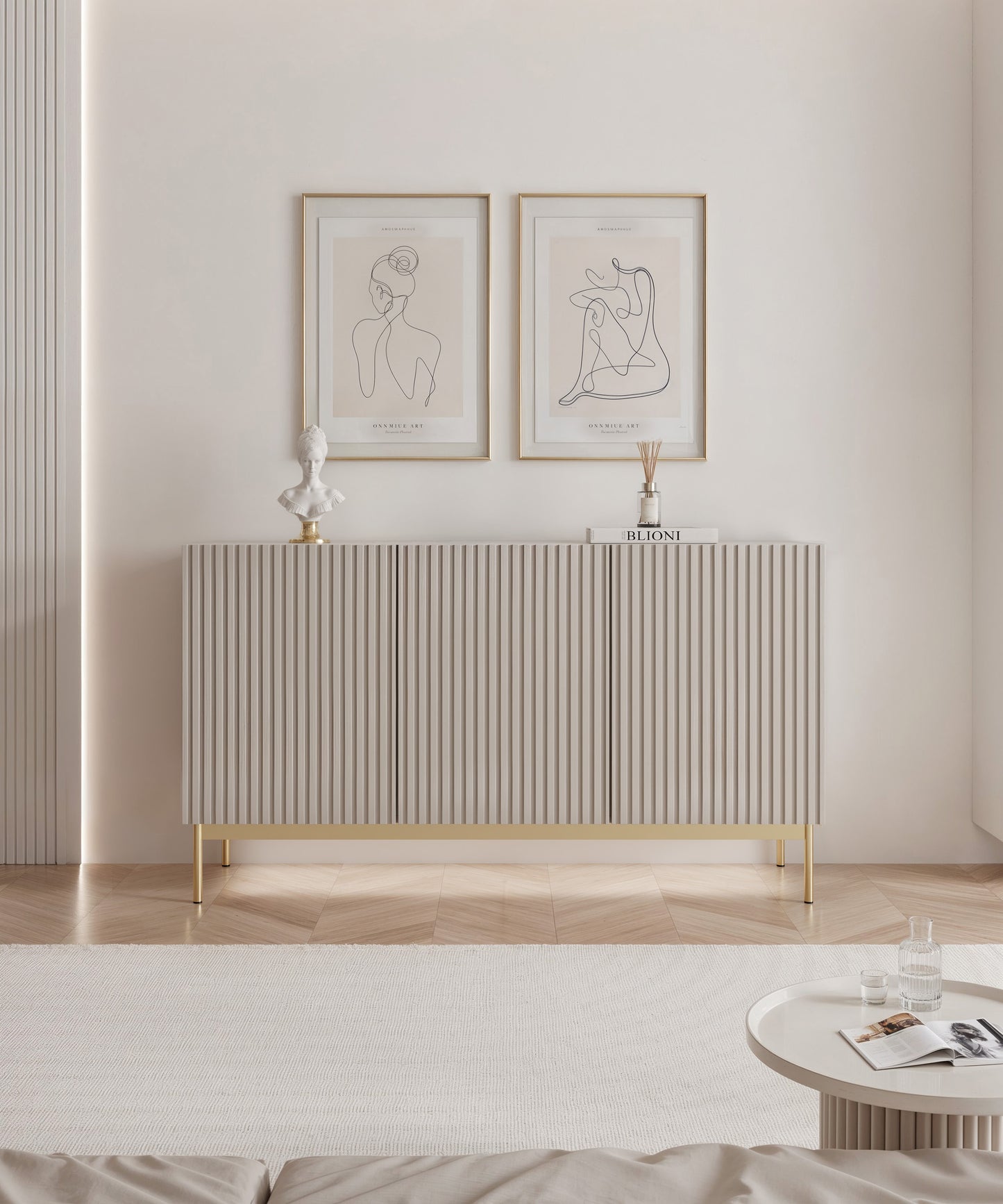 Kumode Linas 138/78/35 cm kašmirs - N1 Home