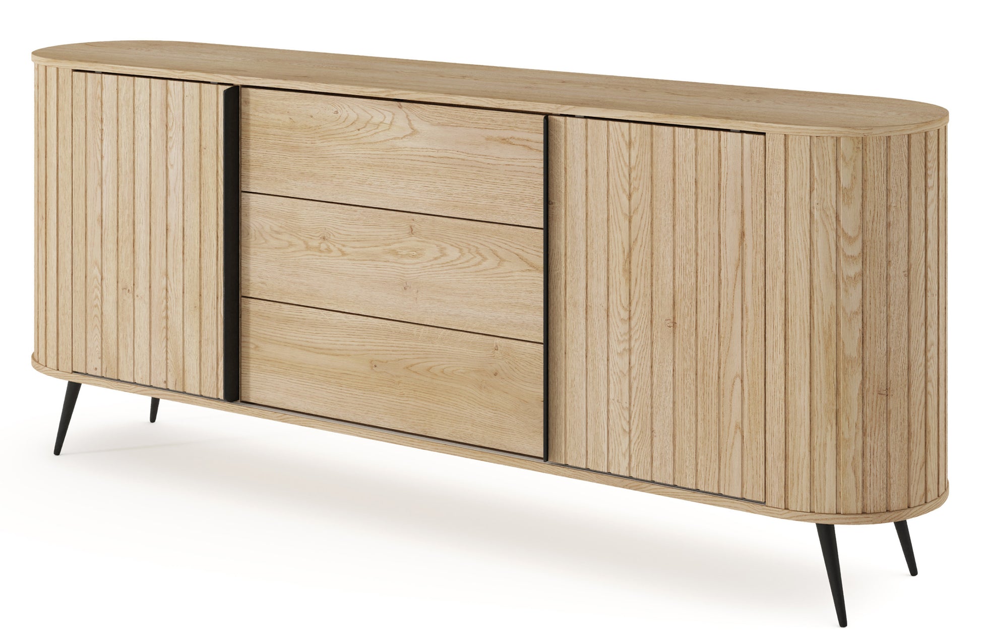 Kumode Lavas 196/81/40 cm Kremonas ozols - N1 Home