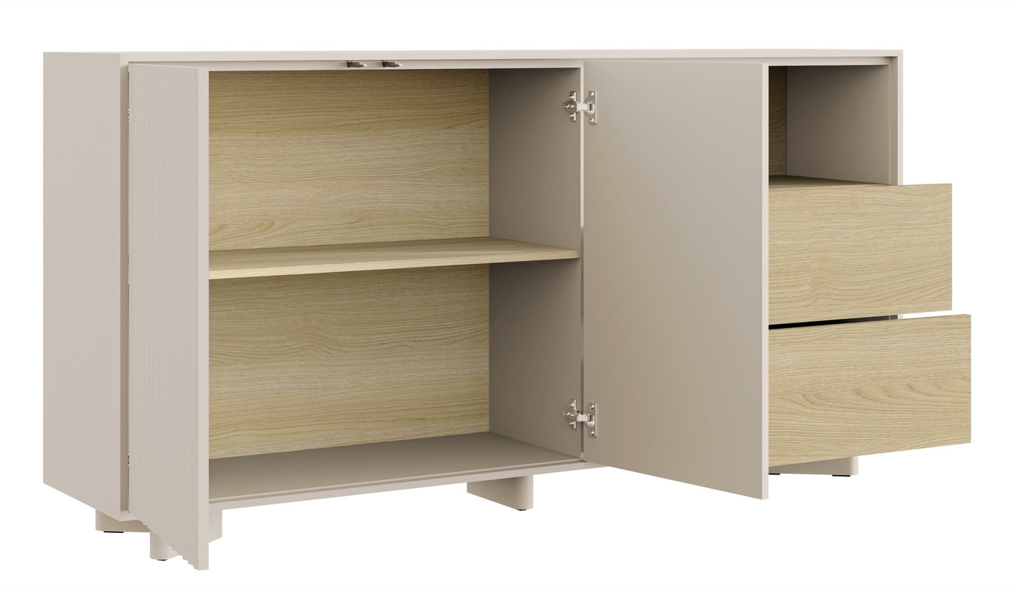 Kumode Distri 156/80/35 cm Vičencas ozols/kašmirs - N1 Home