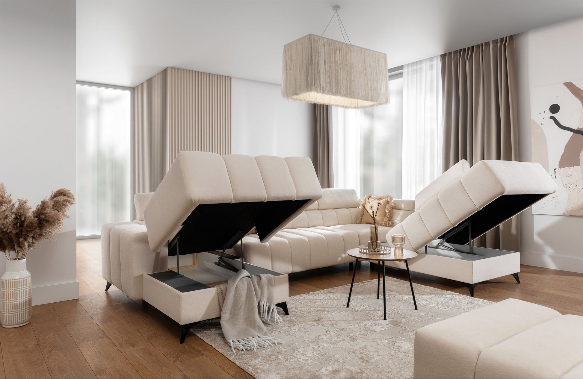 Dīvāns Roggus U 79/356/234 cm Sicuro 55 - N1 Home