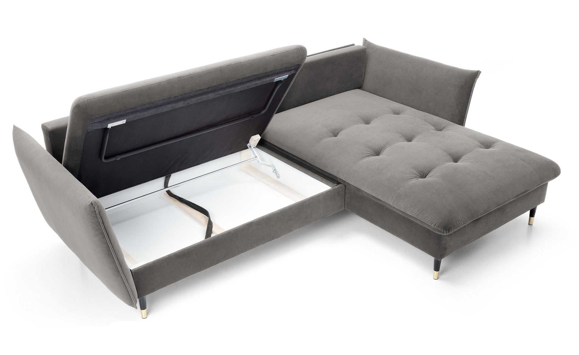 Dīvāns Bazlam 91/258/167 cm Matt Velvet 38 - N1 Home