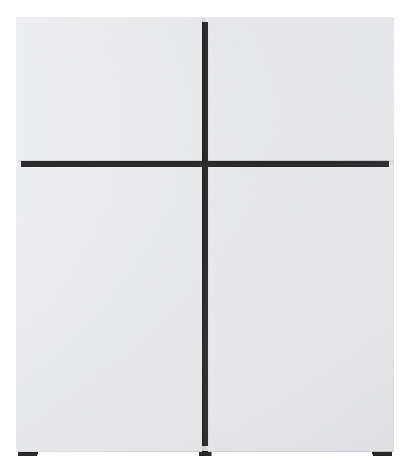 Kumode Kruzat 119/139/40 cm balts - N1 Home