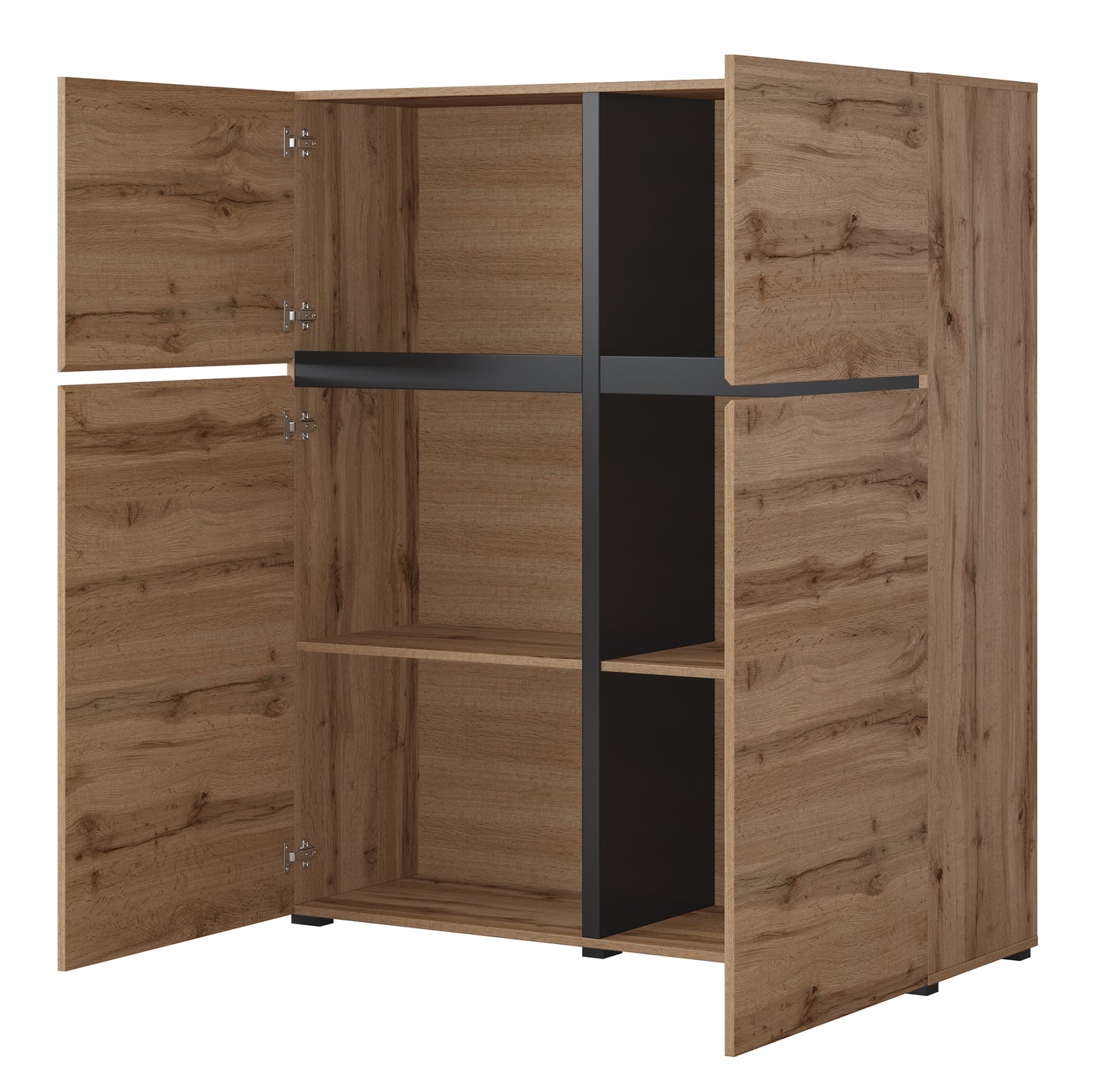 Kumode Kruzat 119/139/40 cm Votan ozols - N1 Home