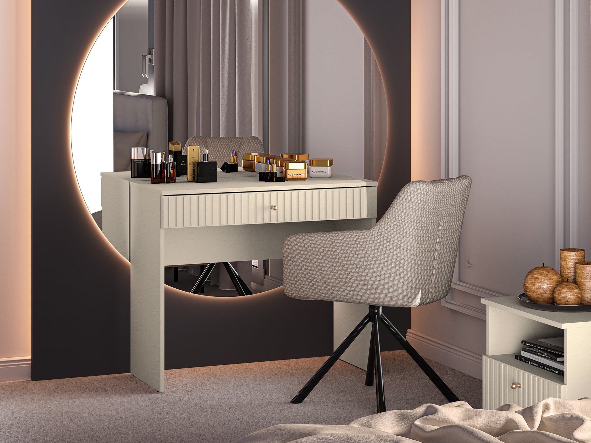 Konsole Galeto 78/92/40 cm bēšs - N1 Home