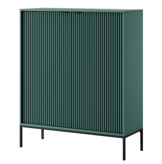 Kumode NV 104/125/39 cm olīves/melns - N1 Home