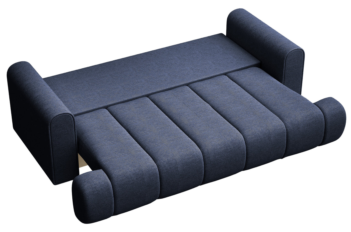 KARDELINO  trīsvietīgs dīvāns ar gulēšanas funkciju, tumši zils, hidrofobizēts šenils - N1 Home