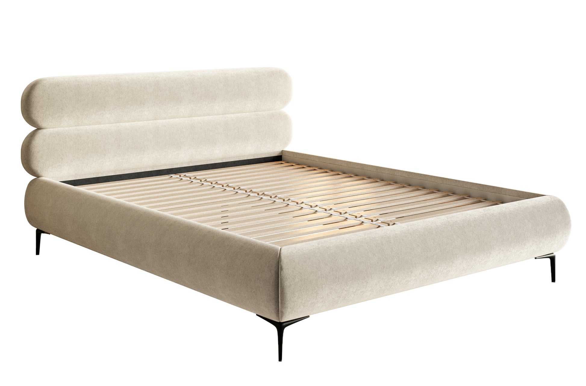 Gulta  Loure 140/160/180x200 cm Amon 18/melns kājas - N1 Home