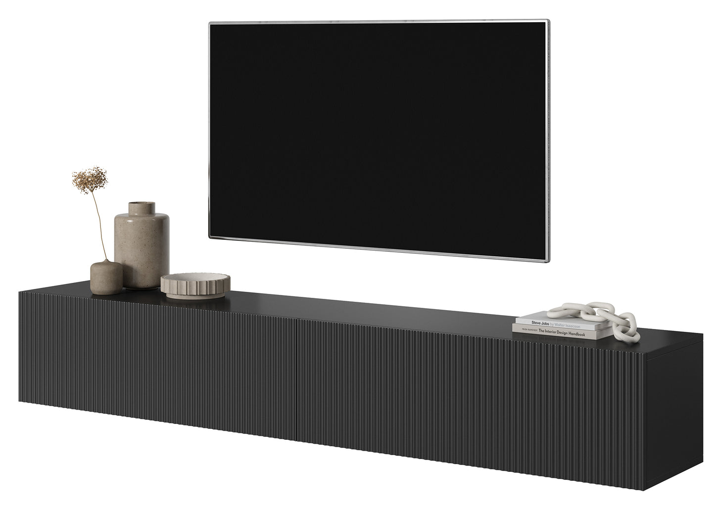 TV skapis Velda 175/28/31 cm melns