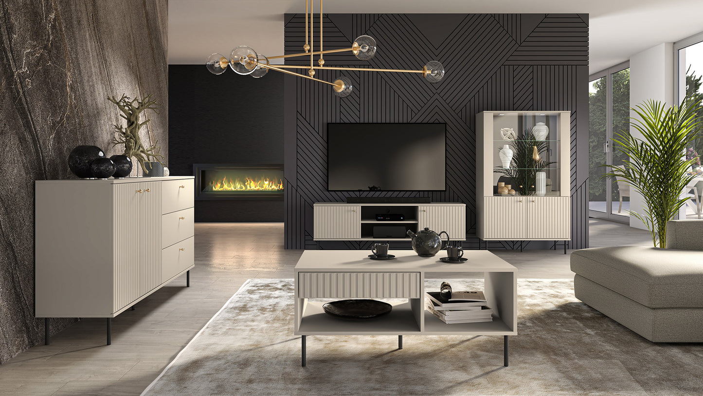 Kafijas galds Galeto 48/100/60 cm bēšs - N1 Home