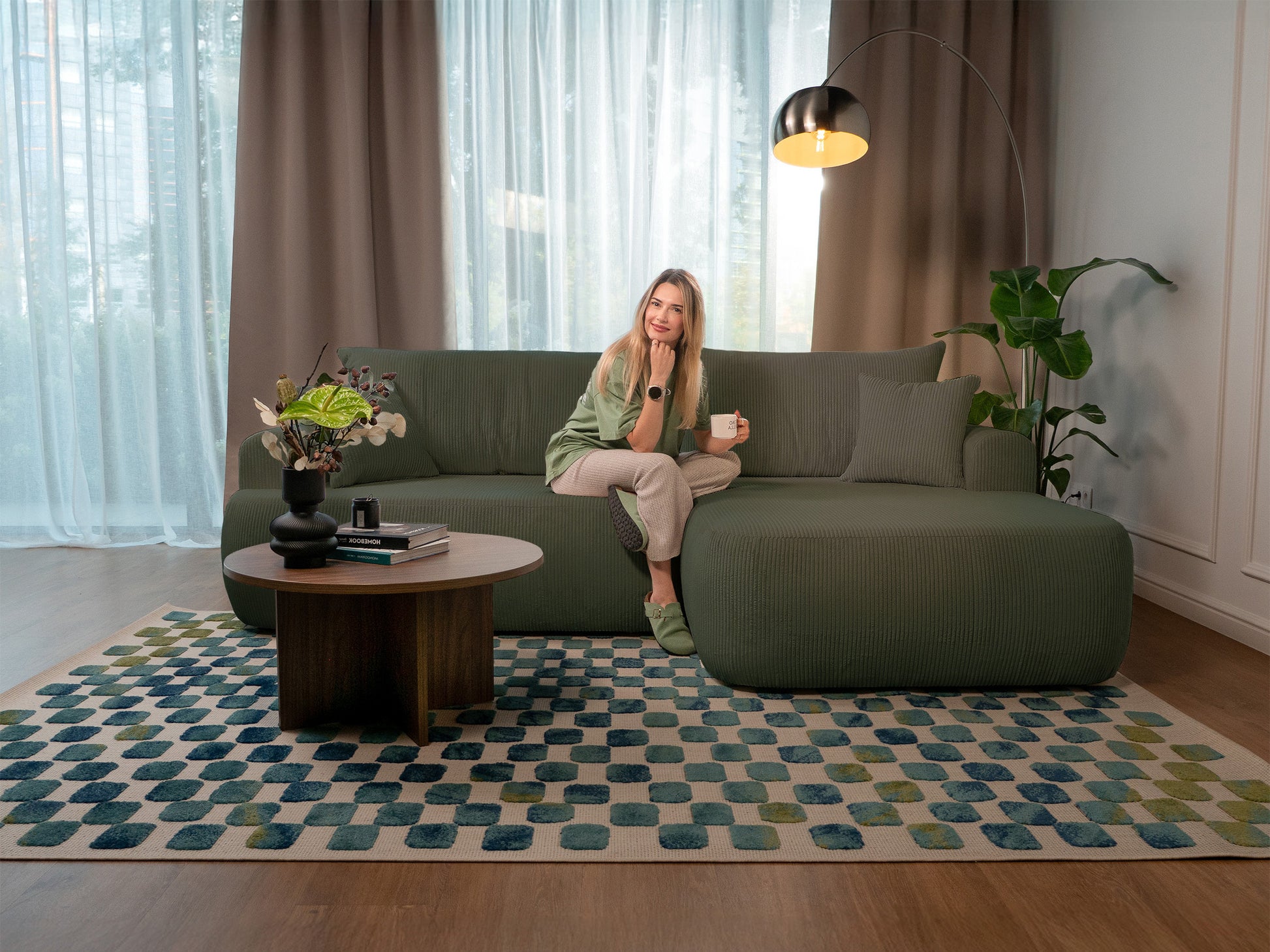 Dīvāns Ovors 93/260/165 cm Lincoln D 37 - N1 Home