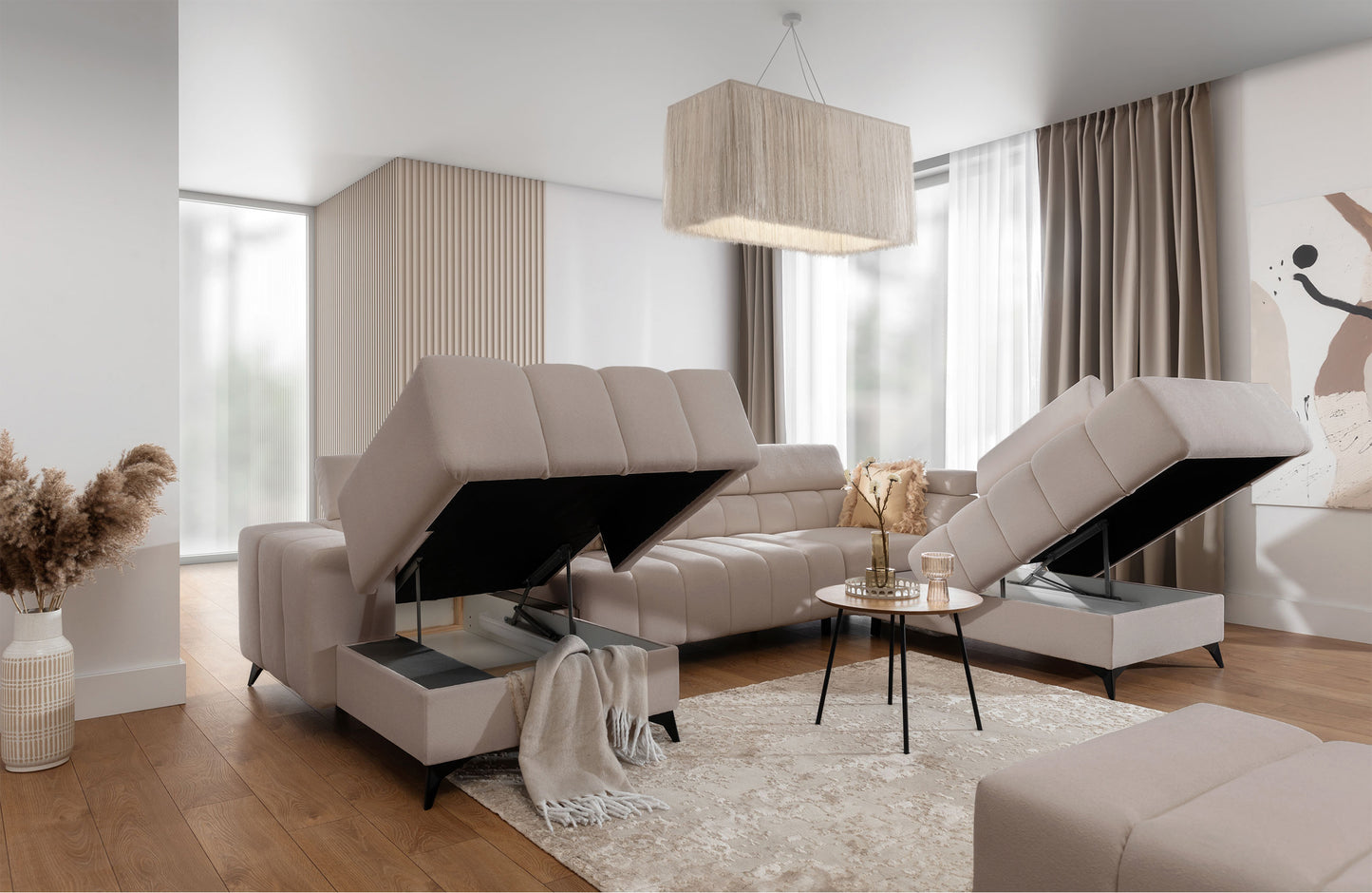 Dīvāns Roggus U 79/356/234 cm Sicuro 50 - N1 Home