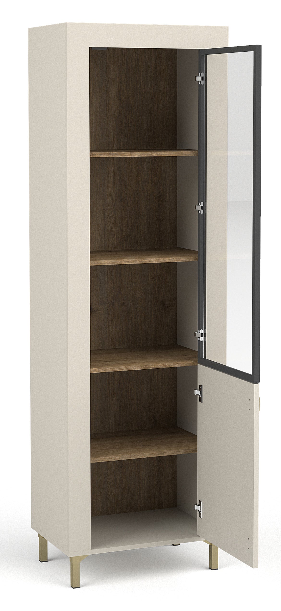 Vitrīna Lamos 56/148/38 cm bēšs/zelts