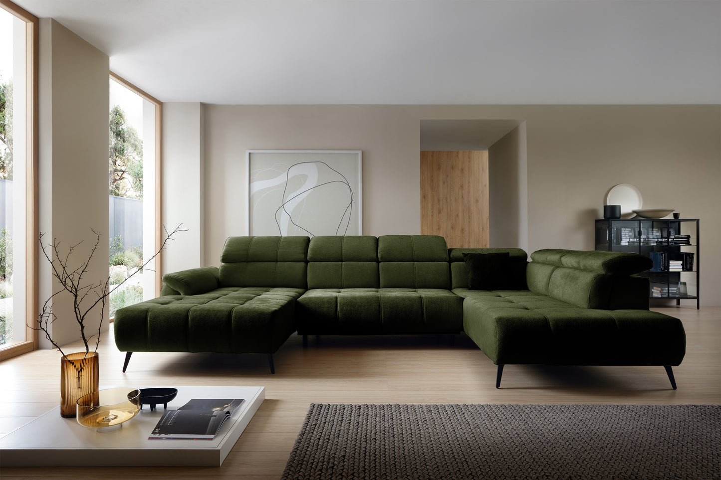 Dīvāns Matio U 98/375/208 cm Aphrodite 12