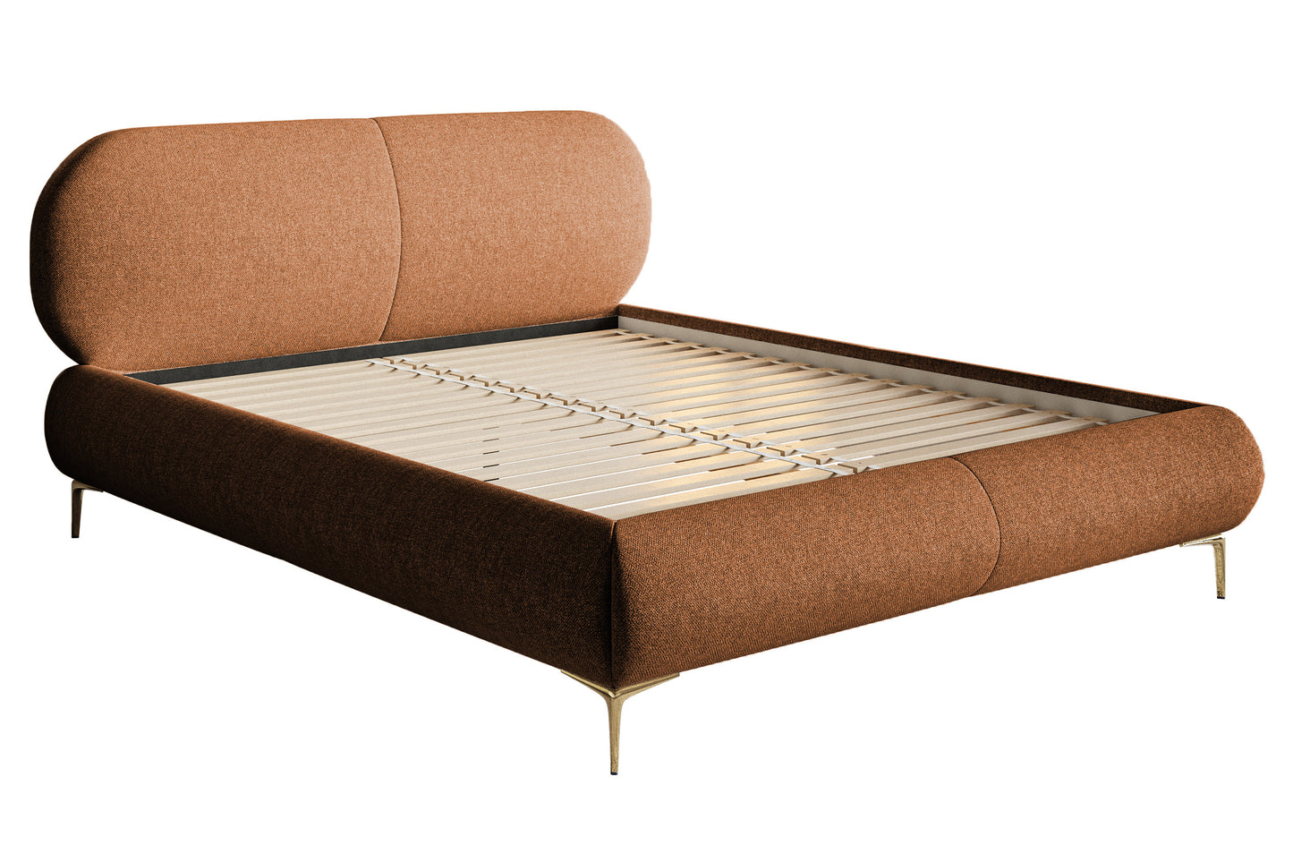 Gulta Valeo 140/160/180x 200 cm Toronto 06 (Lech), zelta kājas - N1 Home