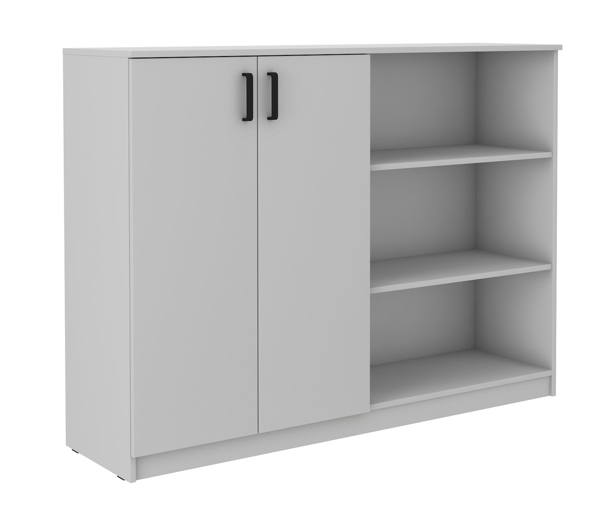 Biroja kumode Stun 117/160/44 cm  pelēks - N1 Home