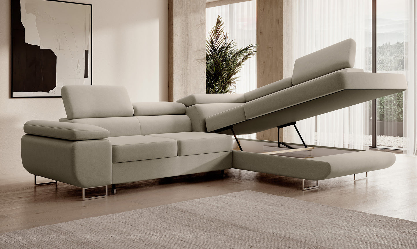 Dīvāns Steva 90/275/203 cm Castel 80 - N1 Home