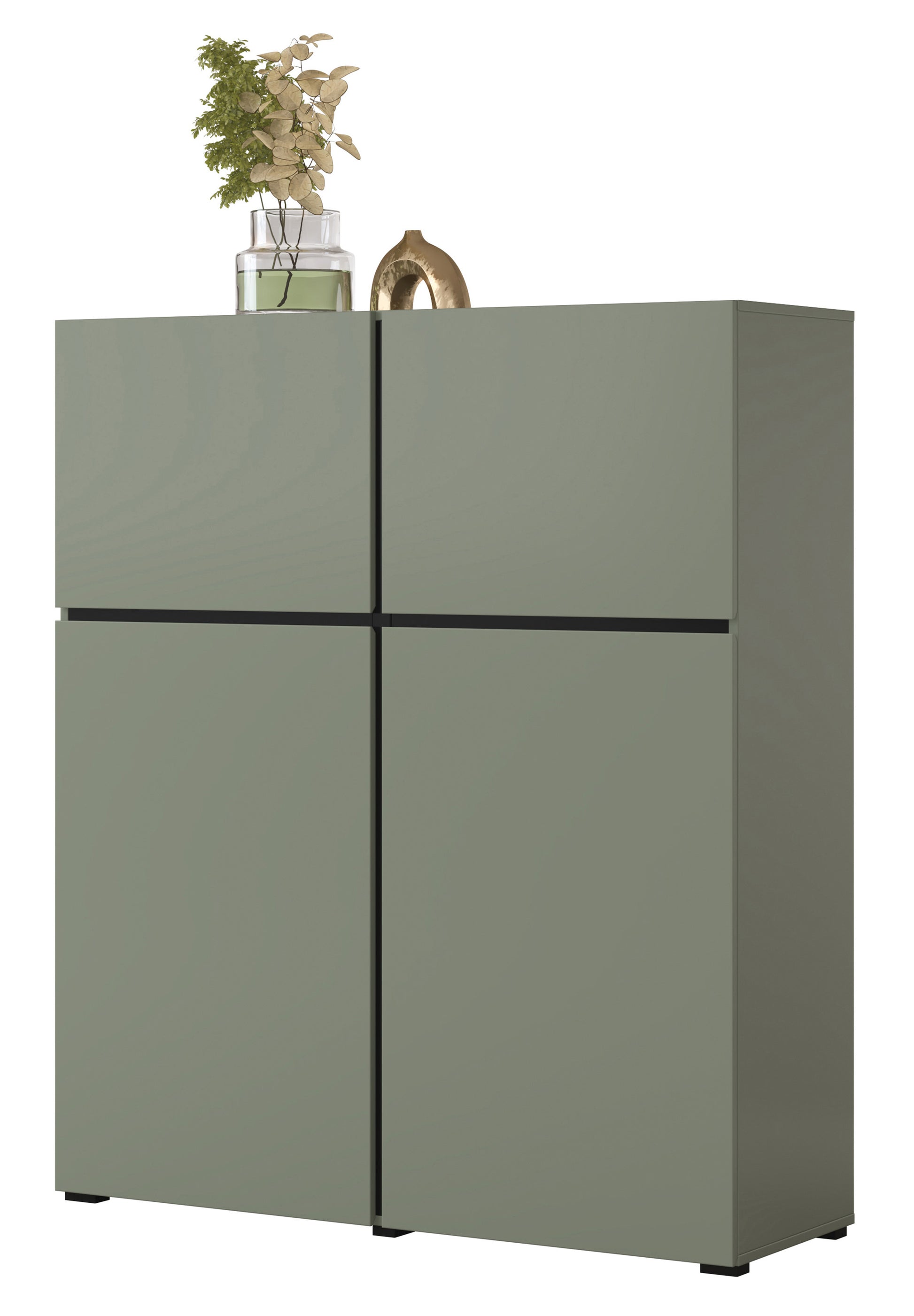 Kumode Kruzat 119/139/40 cm zaļs - N1 Home