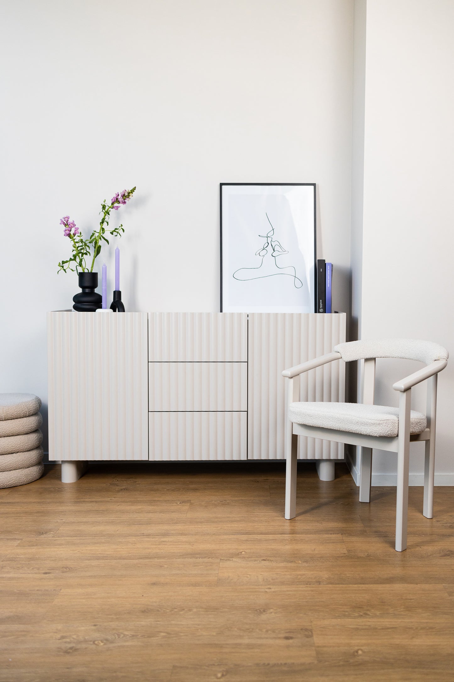 Krēsls Finis 73/56/55 cm kašmirs/gaiši bēšs buklē - N1 Home