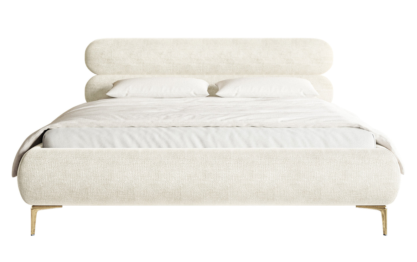 Gulta  Loure 140/160/180x200 cm Perfect Harmony 01/zelts kājas - N1 Home