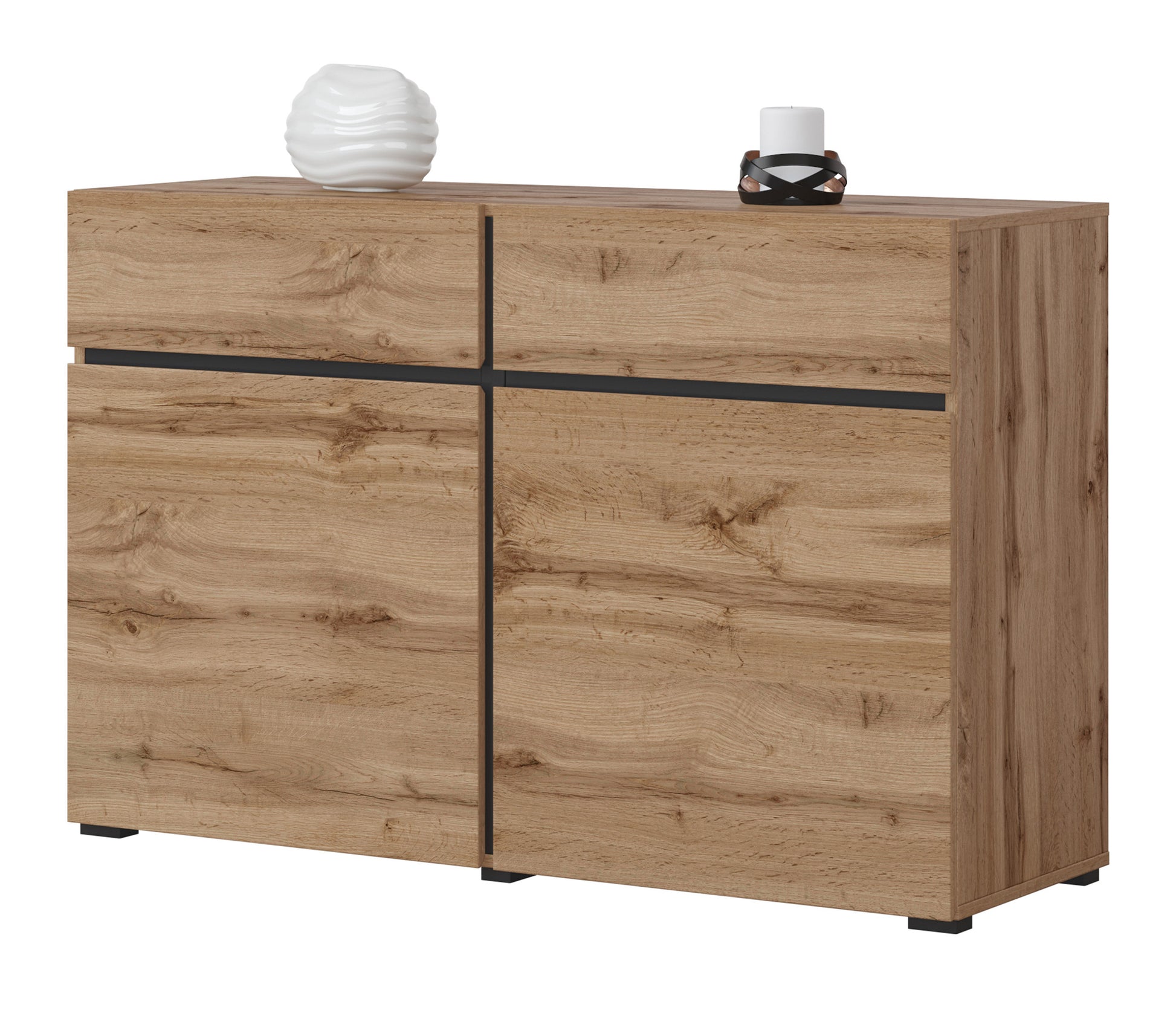 Kumode Kruzat 119/78/40 cm Votan ozols - N1 Home