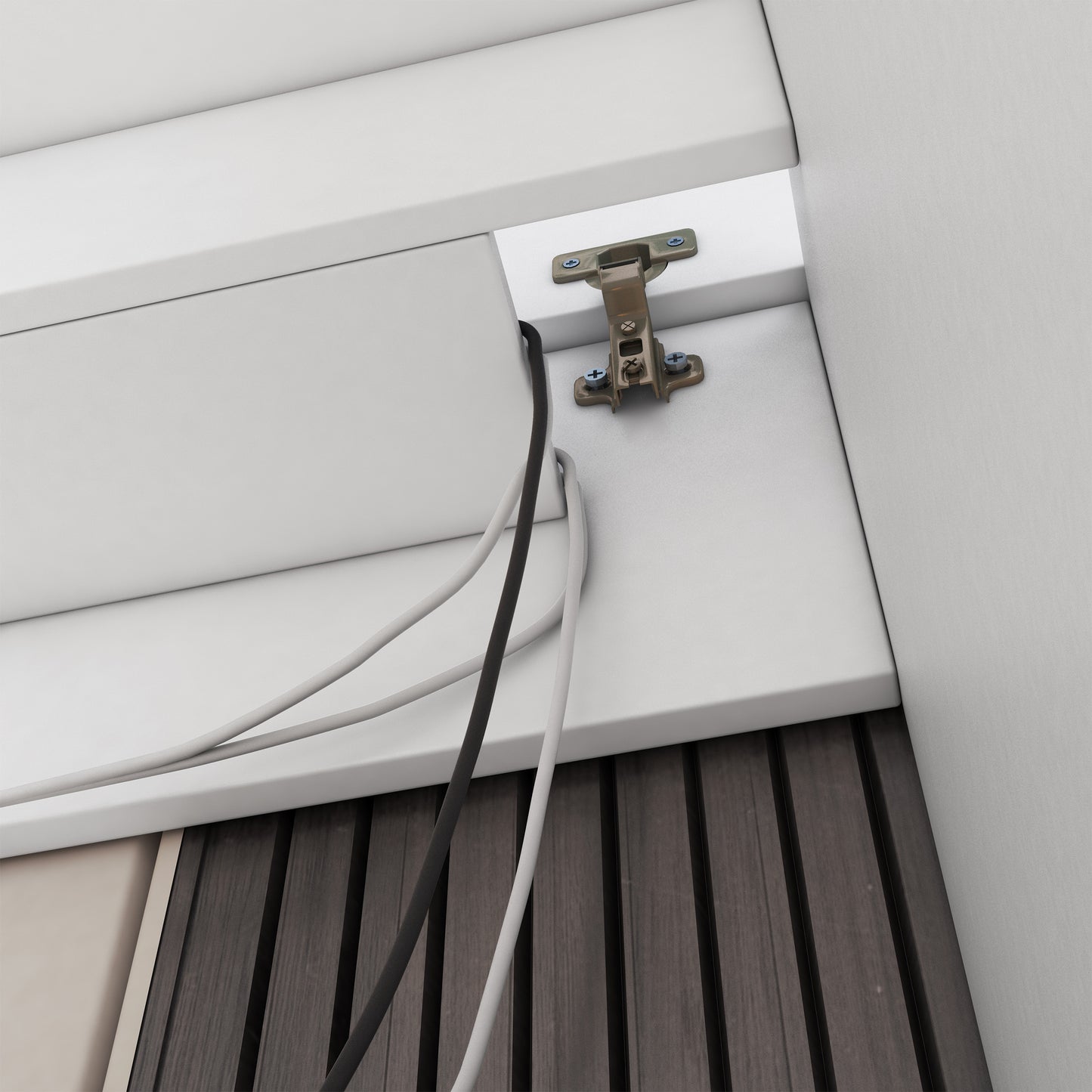 NIPONO Rakstāmgalds 120 cm / 140 cm ar uzglabāšanas vietu, balts - N1 Home