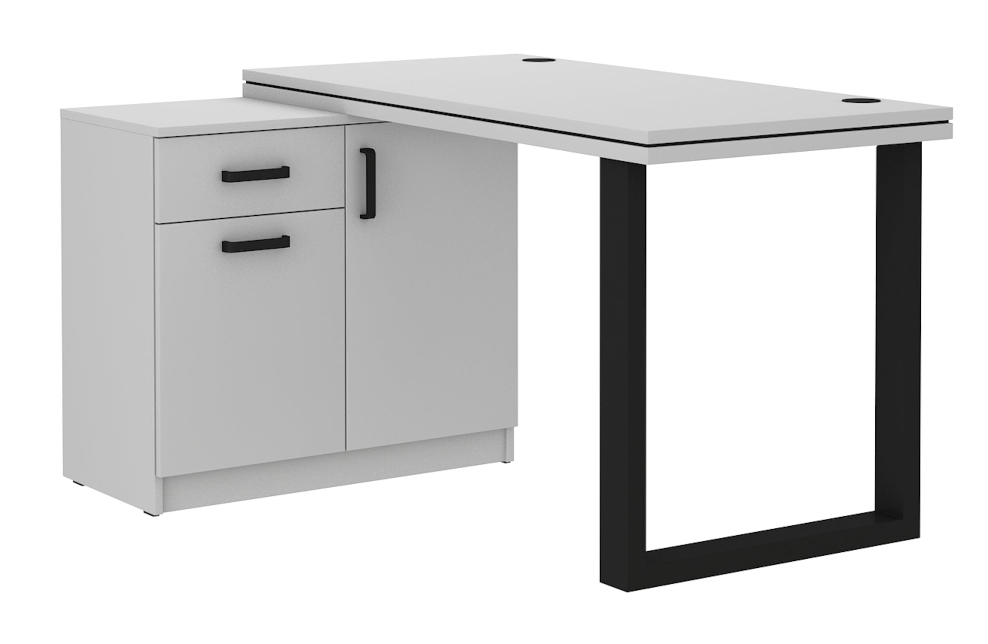 Biroja galds Stun  78/138/107 cm pelēks - N1 Home