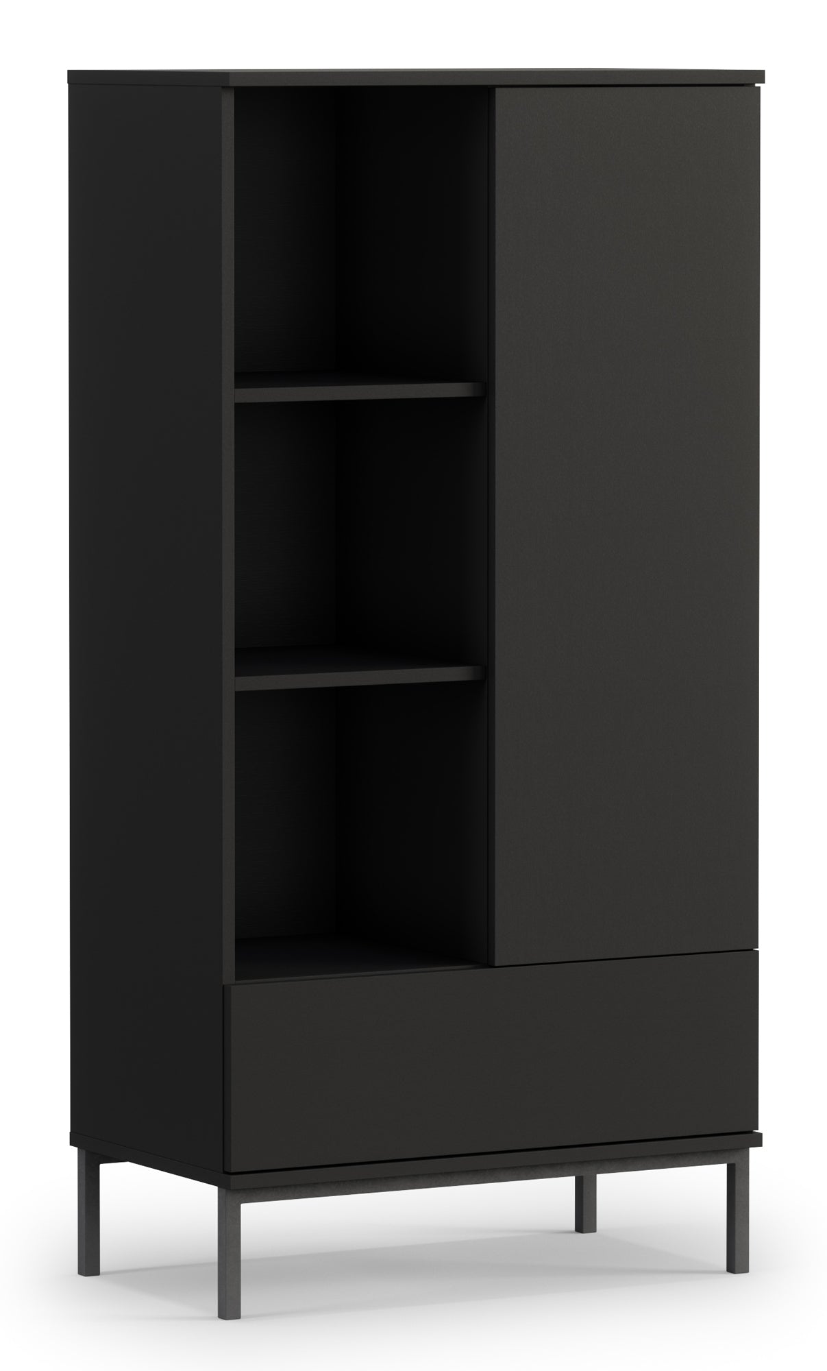 Skapis Polka 140/70/41 cm melns