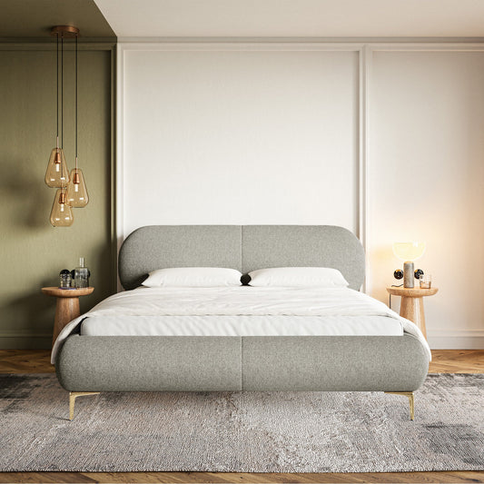 Gulta Valeo 140/160/180x 200 cm Toronto 14 (Lech), zelta kājas - N1 Home