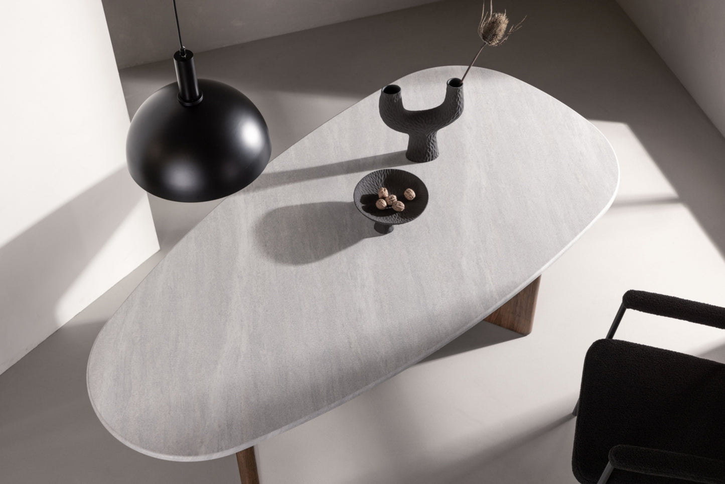 Galds 180/90/75 cm moka/off balts - N1 Home