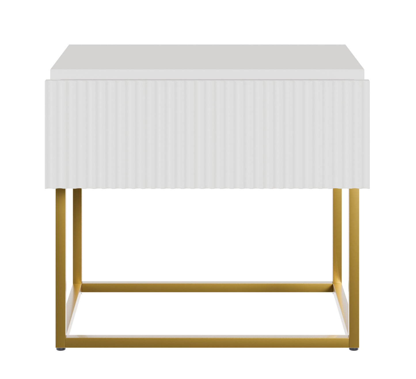 Naktsskapis Velda 50/44/35 cm balts/zelts