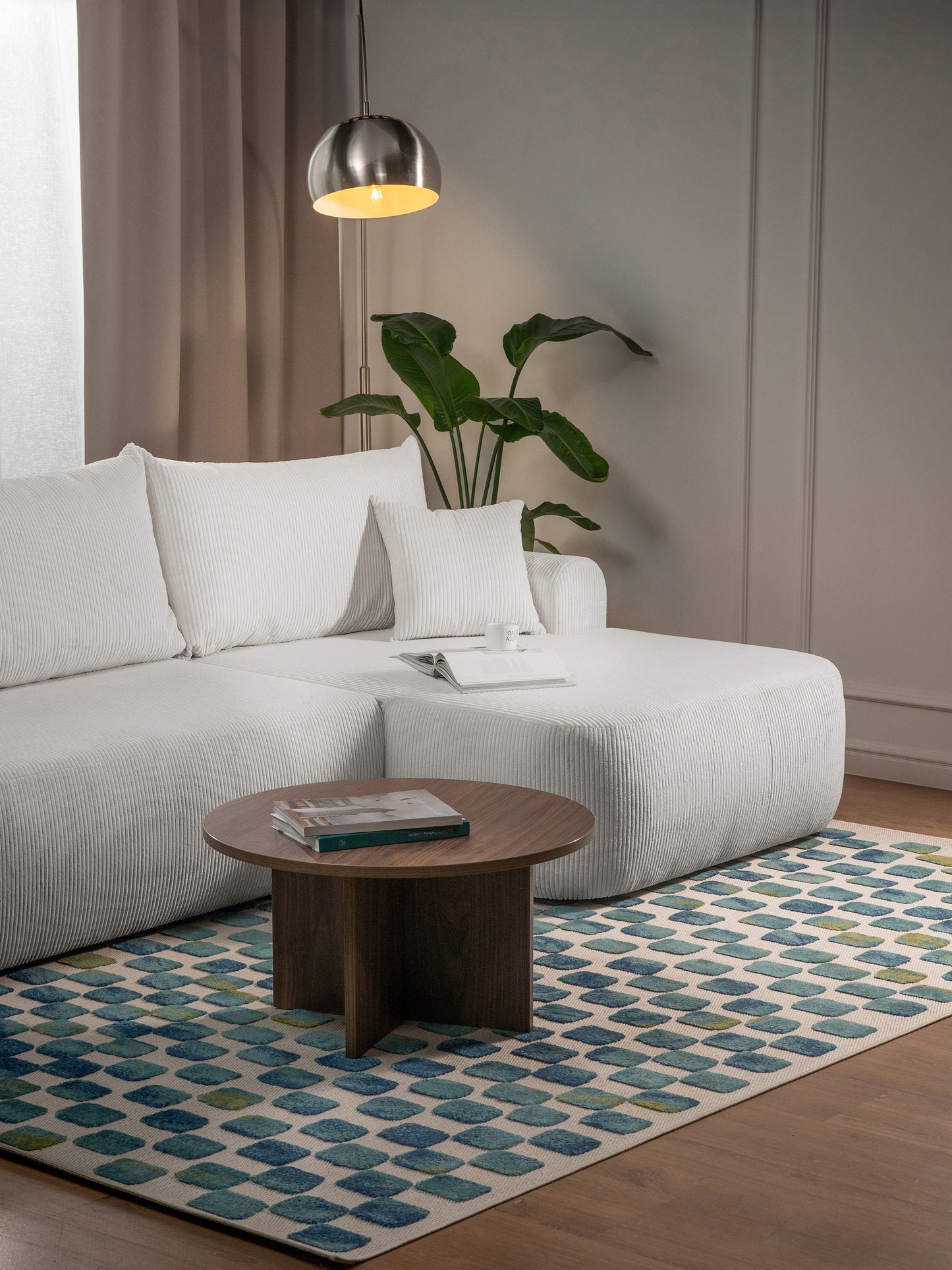 Dīvāns Ovors 93/260/165 cm Lincoln D 01 - N1 Home